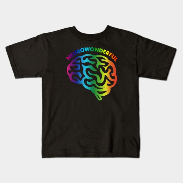 Neurowonderful Kids T-Shirt by mia_me